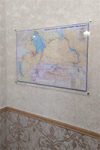 Карта мира на панели из прозрачного оргстекла 