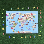 Эко-пазл «Азбука «Животный мир» Географическая карта