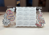 Новогодние календари из оргстекла