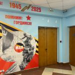 Оформление офиса. Бесшовные текстильные обои "Текстиль Эко". Разработка макета, монтаж без стыков